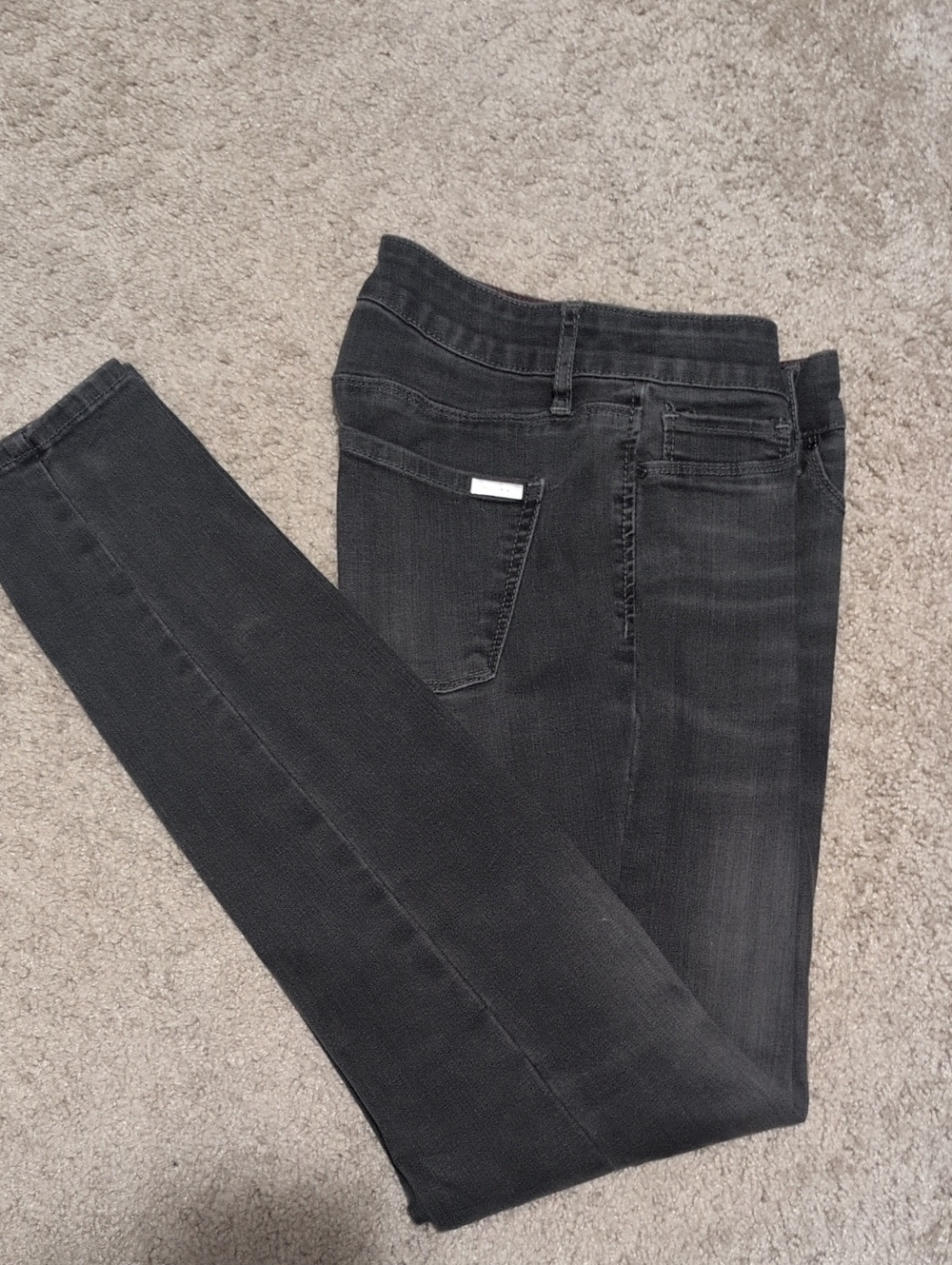 White House Black Market Women's Charcoal Skinny Jeans